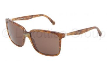 Image of Dolce&amp;Gabbana CORSET DG4152 Single Vision Prescription Sunglasses DG4152-259273-5615 - Lens Diameter 56 mm, Frame Color Gauze Brown