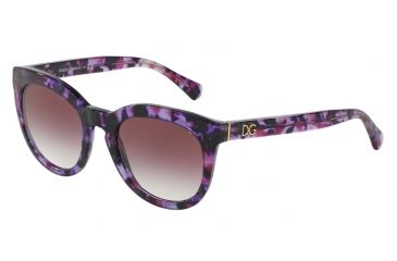 Image of Dolce&amp;Gabbana DG4249 Single Vision Prescription Sunglasses DG4249-29128H-50 - Lens Diameter 50 mm, Frame Color Violet Marble