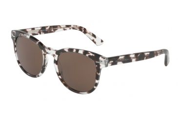 Image of Dolce&amp;Gabbana DG4254 Single Vision Prescription Sunglasses DG4254-313873-51 - Lens Diameter 51 mm, Frame Color Havana Clear Brown