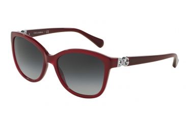 Image of Dolce&amp;Gabbana DG4258F Single Vision Prescription Sunglasses DG4258F-29668G-56 - Lens Diameter 56 mm, Frame Color Bordeaux