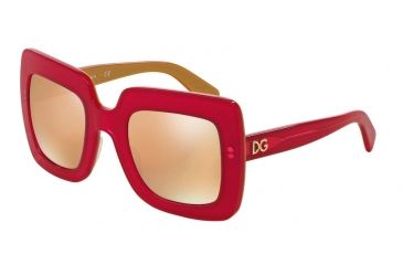 Image of Dolce&amp;Gabbana DG4263 Bifocal Prescription Sunglasses DG4263-29575R-50 - Lens Diameter 50 mm, Frame Color Top Fuxia On Gold