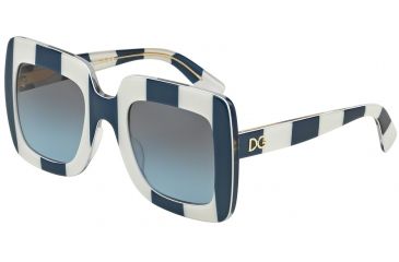 Image of Dolce&amp;Gabbana DG4263 Bifocal Prescription Sunglasses DG4263-30278F-50 - Lens Diameter 50 mm, Frame Color Stripe Blue/white