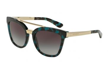 Image of Dolce&amp;Gabbana DG4269 Progressive Prescription Sunglasses DG4269-28878G-54 - Lens Diameter 54 mm, Frame Color Cube Petroleum Havana