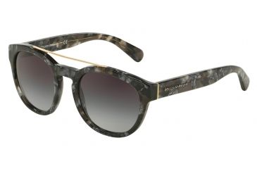Image of Dolce&amp;Gabbana DG4274 Sunglasses 29338G-50 - Dark Grey Marble Frame, Grey Gradient Lenses