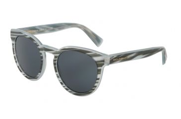 Image of Dolce&amp;Gabbana DG4285 Single Vision Prescription Sunglasses DG4285-305187-51 - Lens Diameter 51 mm, Frame Color Striped Azure