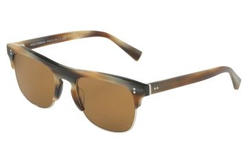 Image of Dolce&amp;Gabbana DG4305F Progressive Prescription Sunglasses DG4305F-311653-53 - Lens Diameter 53 mm, Frame Color Striped Brown/silver