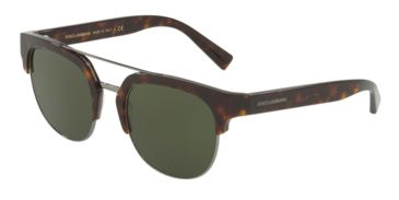 Image of Dolce&amp;Gabbana DG4317 Single Vision Prescription Sunglasses DG4317-502-71-53 - Lens Diameter 53 mm, Frame Color Havana