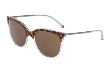 Image of Dolce&amp;Gabbana DG4333 Bifocal Prescription Sunglasses DG4333-757-73-55 - Lens Diameter 55 mm, Frame Color Top Havana On Crystal