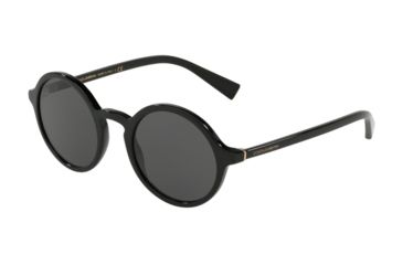 Image of Dolce&Gabbana DG4342 Bifocal Prescription Sunglasses, 49mm, Black, DG4342-501-87-49-BI