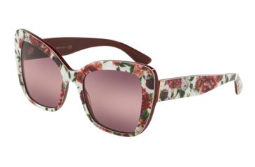 Image of Dolce&amp;Gabbana DG4348 Sunglasses 3194W9-54 - Women's, Pink Bigradient Purple Lenses