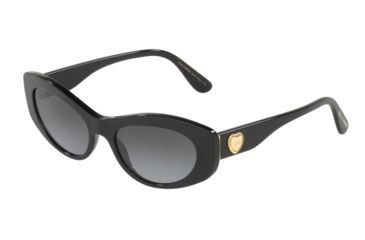 Image of Dolce&amp;Gabbana DG4360 Sunglasses 501/8G-53, Grey Gradient Lenses