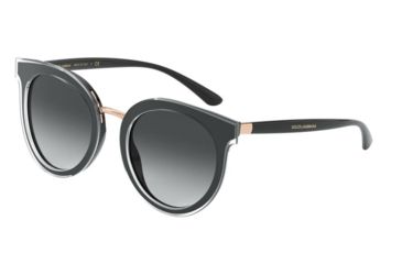 Image of Dolce&amp;Gabbana DG4371F Sunglasses 53838G-52 - , Grey Gradient Lenses