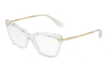 Image of Dolce&amp;Gabbana DG5025 Single Vision Prescription Eyeglasses 3133-53 - Crystal Frame