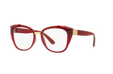 Image of Dolce&amp;Gabbana DG5041 Progressive Prescription Eyeglasses, 51mm, Transparent Bordeaux, DG5041-1551-51-PRO
