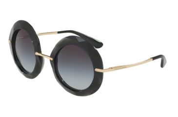 Image of Dolce&amp;Gabbana DG6105 Single Vision Prescription Sunglasses DG6105-504-8G-50 - Lens Diameter 50 mm, Frame Color Transparent Gray