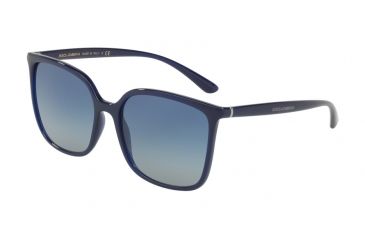 Image of Dolce&amp;Gabbana DG6112 Sunglasses 30944L-56 - Opal Blue Frame, Blue Gradient Lenses