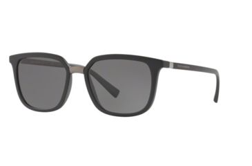 Image of Dolce&amp;Gabbana DG6114 Progressive Prescription Sunglasses, 53mm, Matte Black, DG6114-252581-53-PRO