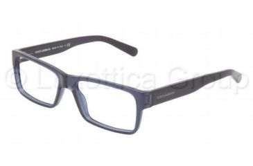 Image of Dolce&amp;Gabbana Discovery the unexpected DG3132 Bifocal Prescription Eyeglasses 1850-5316 - Transparent Blue Demo Lens Frame