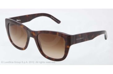 Image of Dolce&amp;Gabbana DOMENICO DG4177 Sunglasses 502/13-52 - Havana Frame, Brown Gradient Lenses