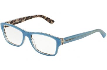 Image of Dolce&amp;Gabbana ENCHANTED BEAUTIES DG3208 Bifocal Prescription Eyeglasses 2883-52 - Top Opal Azure/Leo Frame