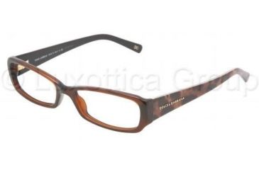 Image of Dolce&amp;Gabbana Eyeglasses DG3085 with No-Line Progressive Rx Prescription Lenses 1830-5316 - Brown 