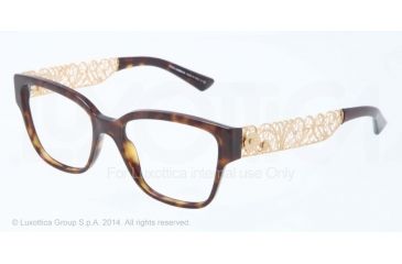 Image of Dolce&amp;Gabbana FILIGRANA DG3186 Bifocal Prescription Eyeglasses 502-51 - Havana Frame