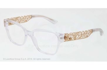 Image of Dolce&amp;Gabbana FILIGRANA DG3186 Bifocal Prescription Eyeglasses 656-51 - Crystal Frame