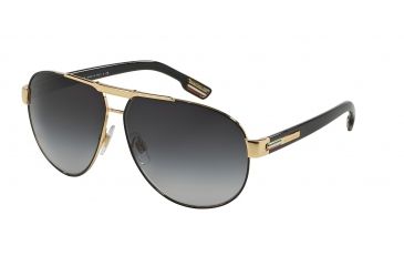 Image of Dolce&amp;Gabbana GYM DG2099 Single Vision Prescription Sunglasses DG2099-10818G-6111 - Lens Diameter 61 mm, Frame Color Gold / Black