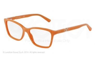 Image of Dolce&amp;Gabbana ICONIC LOGO DG3153PM Bifocal Prescription Eyeglasses 702-52 - Orange Frame