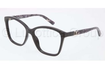 Image of Dolce&amp;Gabbana ICONIC LOGO DG3160P Progressive Prescription Eyeglasses 2688-5716 - Dark Steel Frame