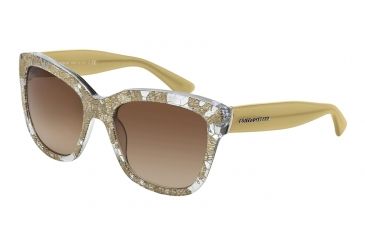 Image of Dolce&amp;Gabbana LACE DG4226 Single Vision Prescription Sunglasses DG4226-285113-56 - Lens Diameter 56 mm, Frame Color Gold Lace