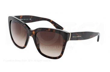 Image of Dolce&amp;Gabbana LACE DG4226 Single Vision Prescription Sunglasses DG4226-502-13-56 - Lens Diameter 56 mm, Frame Color Havana
