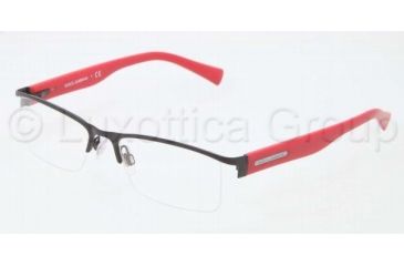 Image of Dolce&amp;Gabbana LIFESTYLE DG1239 Bifocal Prescription Eyeglasses 1178-5117 - Matte Black Frame