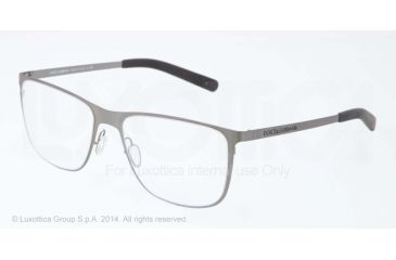 Image of Dolce&amp;Gabbana LIFESTYLE DG1254 Bifocal Prescription Eyeglasses 1108-53 - Matte Gunmetal Frame