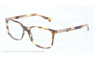 Image of Dolce&amp;Gabbana LOGO PLAQUE DG3189 Bifocal Prescription Eyeglasses 2597-52 - Flame Matte Havana Frame