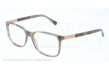 Image of Dolce&amp;Gabbana LOGO PLAQUE DG3189 Bifocal Prescription Eyeglasses 2801-52 - Camouflage Matte Green Frame