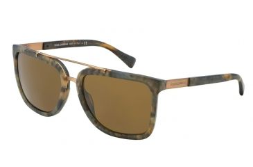 Image of Dolce&amp;Gabbana LOGO PLAQUE DG4219 Progressive Prescription Sunglasses DG4219-280173-57 - Lens Diameter 57 mm, Frame Color Camouflage Matte Green