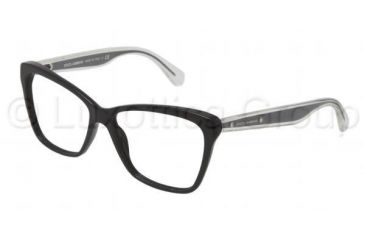 Image of Dolce&amp;Gabbana MAMBO COLLECTION DG3140 Progressive Prescription Eyeglasses 501-5214 - Black Frame