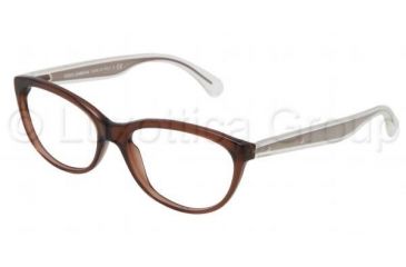 Image of Dolce&amp;Gabbana Mambo collection DG3141 Progressive Prescription Eyeglasses 2542-5316 - Transparent Brown Frame
