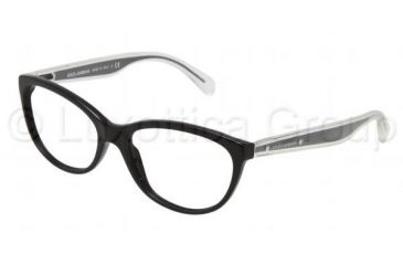 Image of Dolce&amp;Gabbana Mambo collection DG3141 Progressive Prescription Eyeglasses 501-5316 - Black Frame