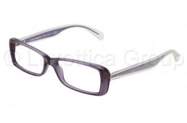 Image of Dolce&amp;Gabbana Mambo collection DG3142 Progressive Prescription Eyeglasses 2543-5115 - Violet Transparent Frame