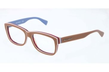 Image of Dolce&amp;Gabbana MULTICOLOR DG3178 Single Vision Prescription Eyeglasses 2767-52 - Brown/multilayer/bluette Frame
