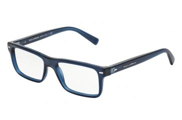 Image of Dolce&amp;Gabbana NEW BOND STREET DG3196 Progressive Prescription Eyeglasses 1850-53 - Opal Blue Frame