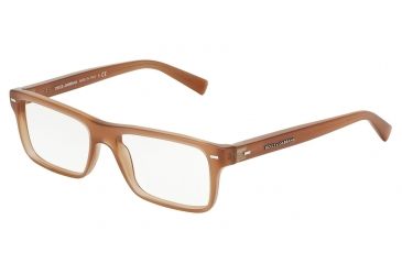 Image of Dolce&amp;Gabbana NEW BOND STREET DG3196 Progressive Prescription Eyeglasses 2829-53 - Brushed Camel Frame