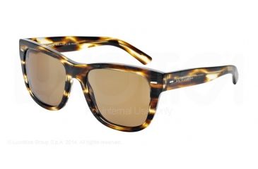 Image of Dolce&amp;Gabbana NEW BOND STREET DG4223 Bifocal Prescription Sunglasses DG4223-282683-55 - Lens Diameter 55 mm, Frame Color Brushed Striped Havana