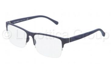 Image of Dolce&amp;Gabbana OVER-MOLDED RUBBER DG1236 Bifocal Prescription Eyeglasses 1180-5416 - Blue Rubber Frame, Demo Lens Lenses