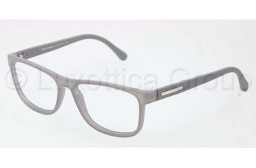Image of Dolce&amp;Gabbana OVER-MOLDED RUBBER DG5003 Bifocal Prescription Eyeglasses 2617-5415 - Transparent Gray Frame