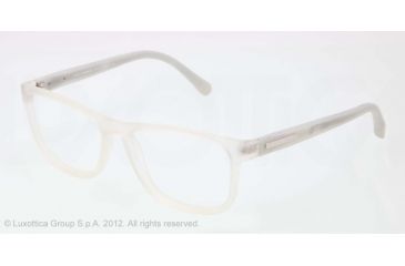 Image of Dolce&amp;Gabbana OVER-MOLDED RUBBER DG5003 Bifocal Prescription Eyeglasses 2653-54 - Transparent Ice Frame, Demo Lens Lenses