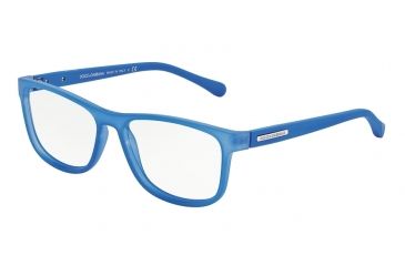 Image of Dolce&amp;Gabbana OVER-MOLDED RUBBER DG5003 Bifocal Prescription Eyeglasses 2784-54 - Azure Demi Transparent Frame