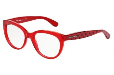 Image of Dolce&amp;Gabbana POIS DG3201 Bifocal Prescription Eyeglasses 2876-51 - Opal Red Frame